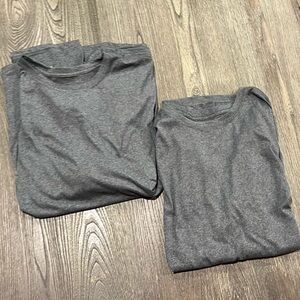 NWOT Nike Dri-Fit T-Shirt Short Sleeve Athletic Cut Crew Neck Gray XXL - 2 Pack